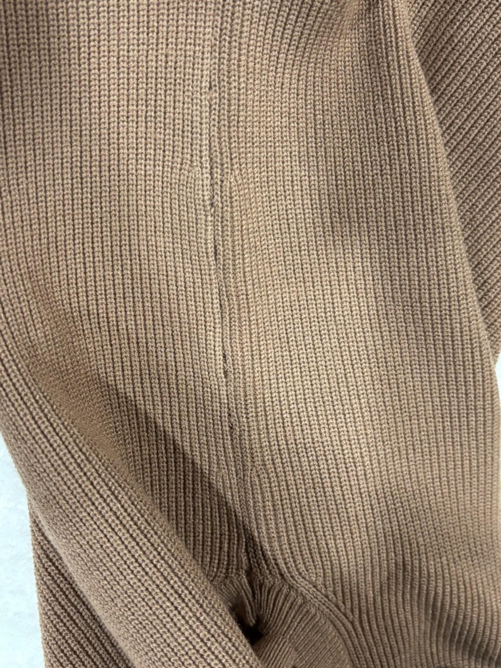 Wilfred Taupe Sleeveless Ribbed Turtleneck Midi Dress - Picture 8 of 11